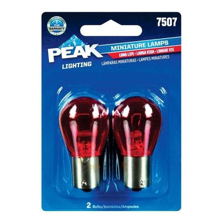 PEAK Peak 8020192 Miniature Automotive Bulb - 7507 - Pack of 2 8020192